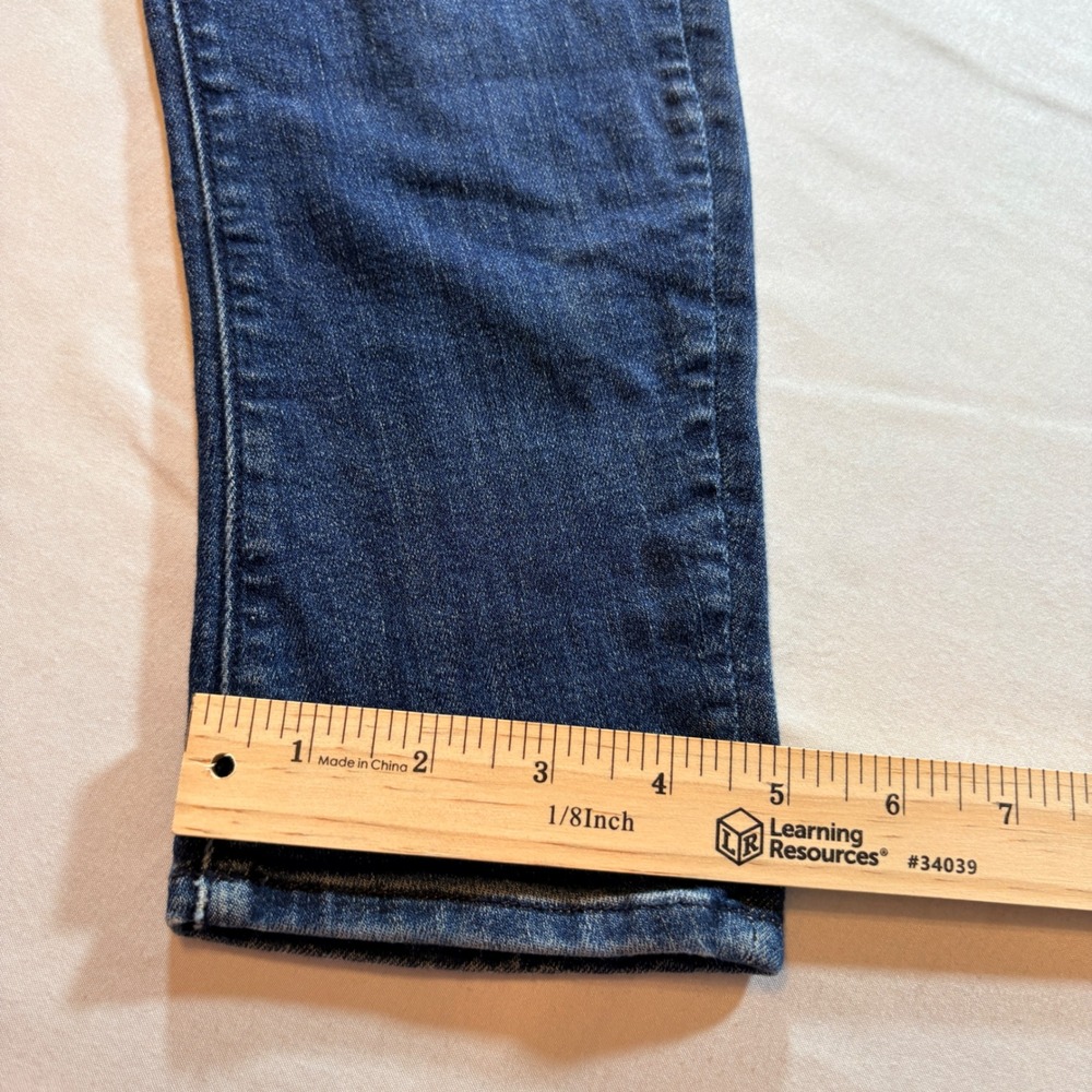 Mother Skinny Jeans Womens 27 Blue Distressed Mid Rise Stretch Denim Casual - Picture 9 of 9